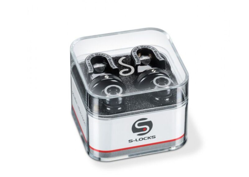 Schaller S Locks - Guitar Strap Locks - Black
