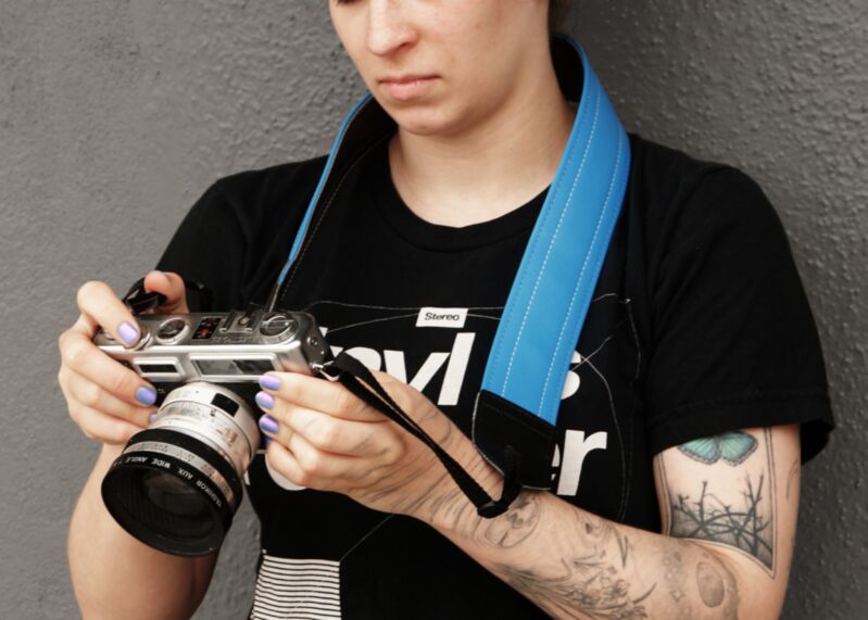 Runway Blue - Luggage Camera Strap
