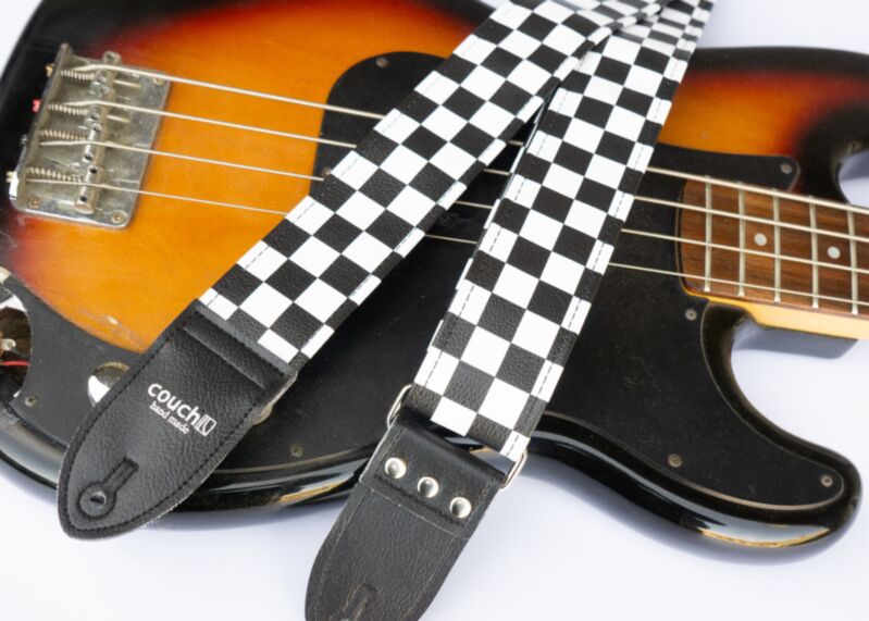 Checkered guitar strap from Couch