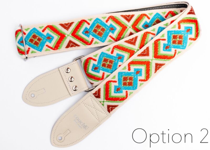Painted Desert Psychedelic Vintage Woven Guitar Strap