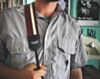 Dark Red w/ White Racer X Camera Strap