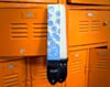 The "I am 8-bit" by Couch Guitar Strap - Blue