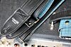 Reverse GTO Black Guitar Strap -Blue Vintage GTO on the inside