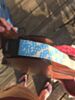 The "I am 8-bit" by Couch Guitar Strap - Blue