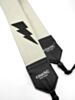 The White Lightning Bolt Camera Strap Custom Made- 