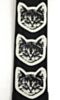 The Couch Cat Camera Strap- Black With White Cats