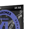 D'addario ECG25 Chromes Flat Wound Electric Guitar Strings, Light Gauge, 12-52