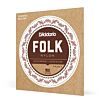 D'Addario EJ33 Folk Nylon Guitar Strings, Ball End, 80/20 Bronze/Clear Nylon Trebles