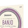D'addario EJ57 5-String Banjo Strings, Nickel, Custom Medium, 11-22