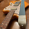 Lake Placid Blue Double Stitch Guitar Strap 