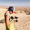 Turquoise Sand Pyramid Camera Strap