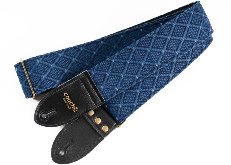 70's Blue Diamond Vintage Cloth Guitar Strap