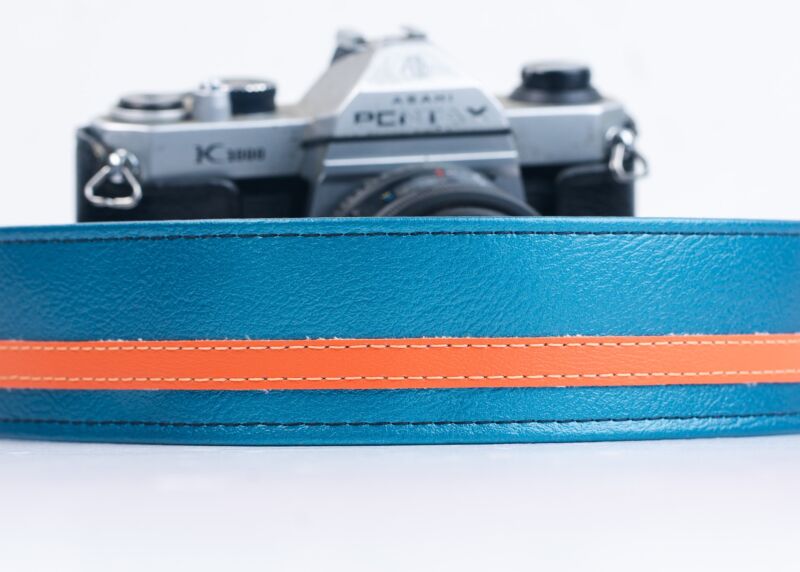 Jet Age Blue & Orange Racer X Camera Strap
