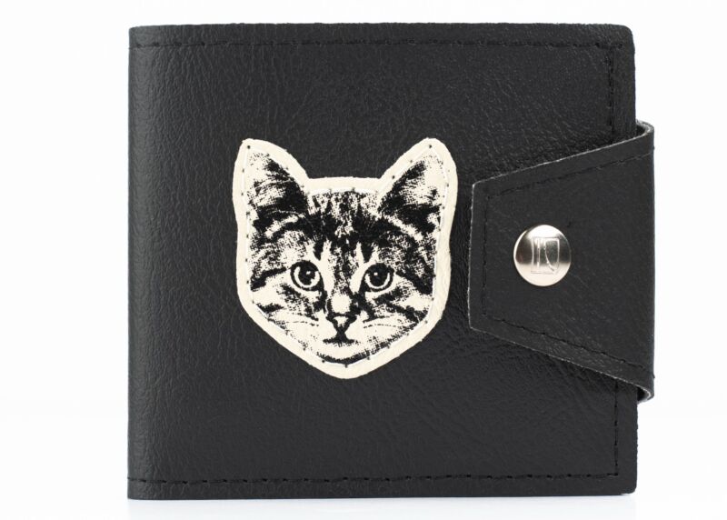 The Couch Cat Wallet Black & White- EURO size