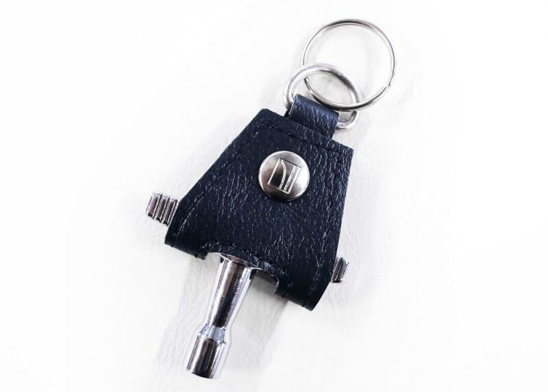 None More Black Drum Key Holder Keychain