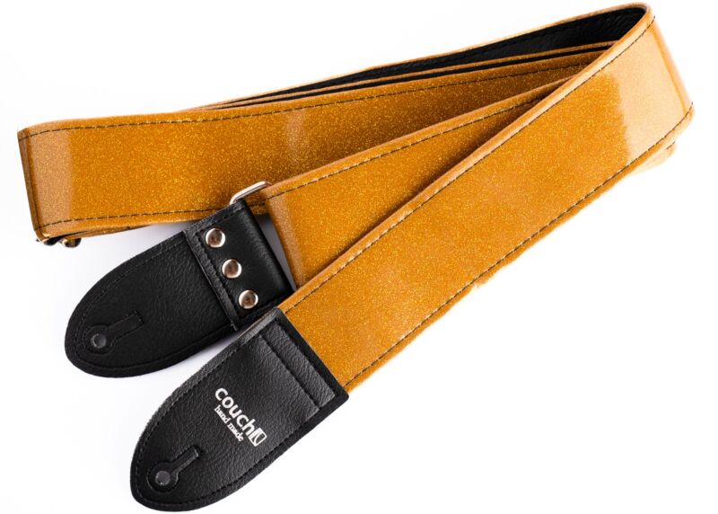 Gold Sparkle Guitar Strap