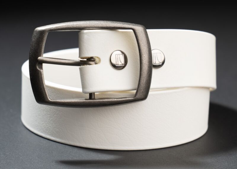 Biothane White Belt - Super STRONG and cruelty free