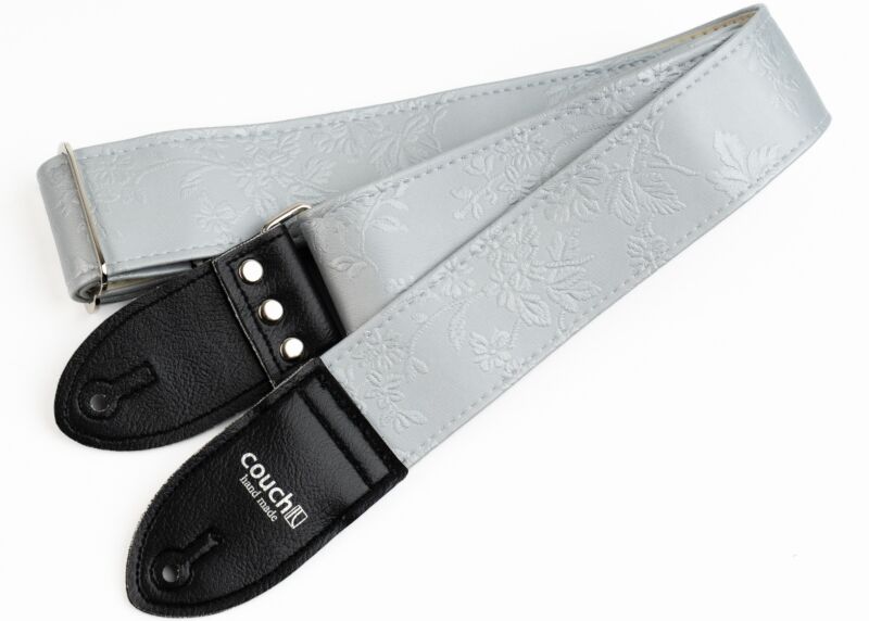 Silver Gothic Floral Victorian Vintage Guitar Strap