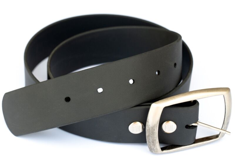 BIOTHANE Black Belt - SUPER STRONG and Cruelty free 