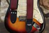 The Dark Red Luggage Guitar Strap
