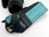 Blue Vintage 60's Victorian Floral Camera Strap  