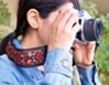 Vintage Style Hippie Hendrix Camera Strap Made with Recycled Seatbelt