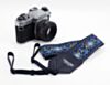 Hendrix Style Electric Blue Hippie Weave Camera Strap