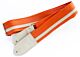 Orange with White Racing Stripe Guitar Strap