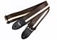 Brown with White Vinyl Racer X Guitar Strap