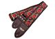 Buckskin Hendrix Woven Guitar Strap Made Of Recycled Seatbelt and Vegan Leather 