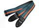 The Jet Age Blue and Orange Racer X Guitar Strap