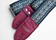 The Midnight Blue and Maroon Tab Hippie Weave Guitar Strap 