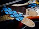 Sky Blue And Brown Navajo Style Native American Guitar Strap 