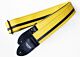 Yellow w/ Black Racer X Guitar Strap 