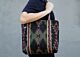 Seriously Southwestern Native Woven Tote Bag - Vintage upholstery