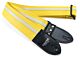 Yellow with White Racer X Guitar Strap