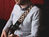 Black Triangle Pyramid Geometric Guitar Strap - 2" 