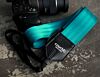 The Recycled Teal Seatbelt Camera Strap