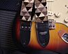 Black Triangle Pyramid Geometric Guitar Strap - 2" 
