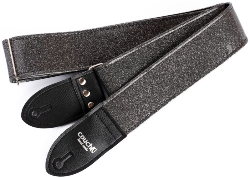 Black Sparkle Luggage Guitar Strap