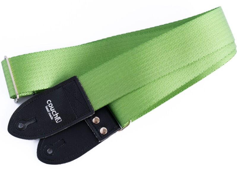 Lime Green Seatbelt Guitar Strap