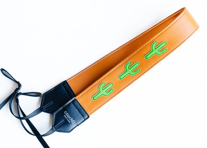 Neon Cactus Camera Strap