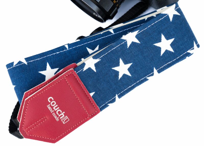 Abstract Flag Camera Strap - The Red White and Blue American Flag Camera Strap - Limited Edition