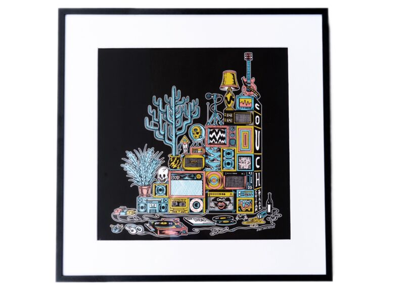 Couch Album Art Original Print by Dave Van Patten