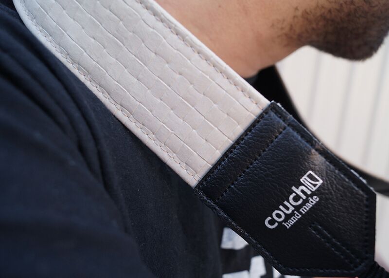 70's Vintage Cream Lattice Weave Camera Strap