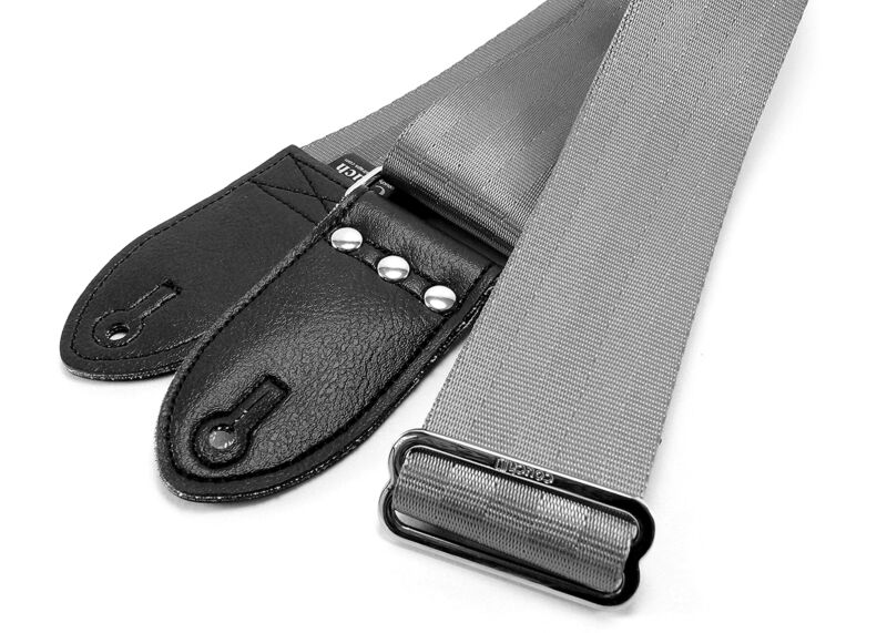 The Industrial Silver Guitar Strap