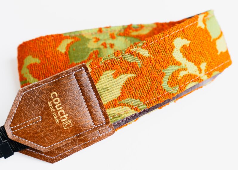 Mozart Avocado Vintage 60s Furniture Upholstery Camera Strap