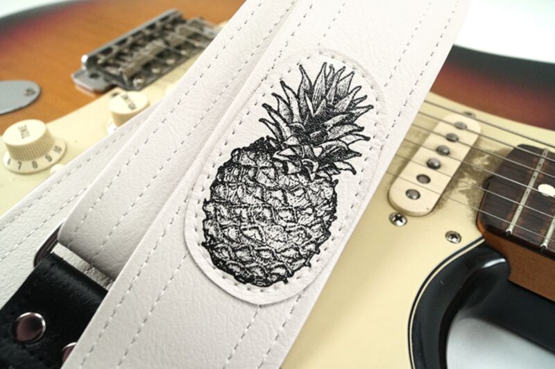 Pineapple Print Guitar Strap