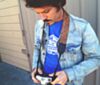 The Light Brown Western Camera Strap
