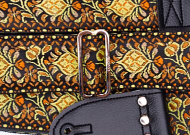 Psychedelic Sunset Hendrix Style Hippie Weave Guitar Strap
